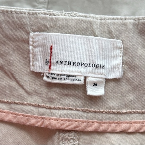 Anthropologie Megan High Rise Patch Pocket Shorts. Tan. Size 29. - Picture 8 of 13